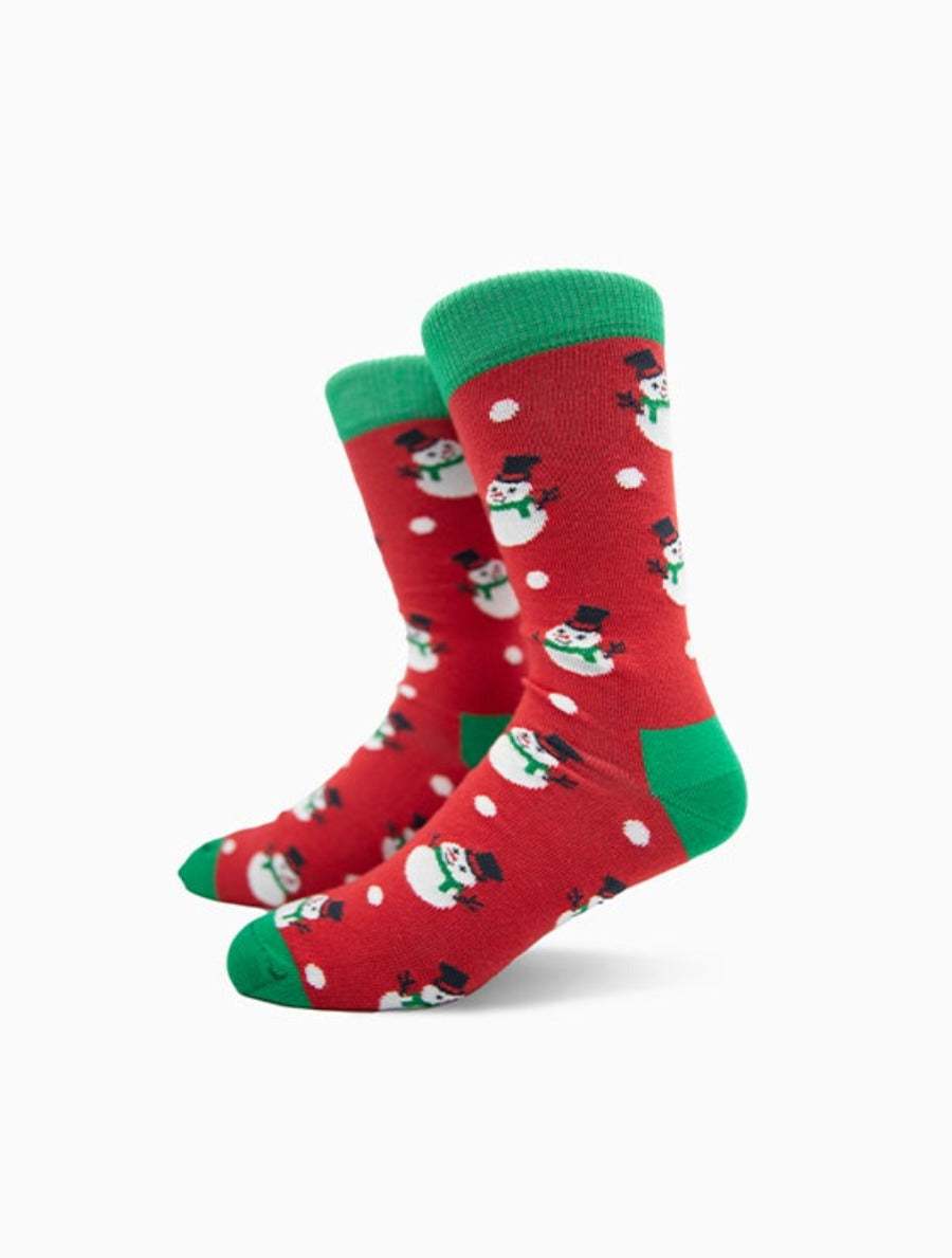 Socken mit Schneemann, Schneemann-Socken mit Schneemann-Motiv “Innocent Snowman” von We are Socks! ✓Hand gekämmte Biobaumwolle ✓Angenehmer Tragekomfort ✓Bunte Socken ✓Design Socken ✓Good Mood Socken
