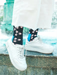 Fischsocken mit Fische-Motiv “Funky Aquarium” von We are Socks! ✓Hand gekämmte Biobaumwolle ✓Angenehmer Tragekomfort ✓Bunte Socken ✓Design Socken ✓Good Mood Socken