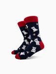 Eisbär-Socken mit Baby-Eisbär-Motiv “Knut in Heaven” von We are Socks! ✓Socken mit Eisbär ✓Hand gekämmte Biobaumwolle ✓Angenehmer Tragekomfort