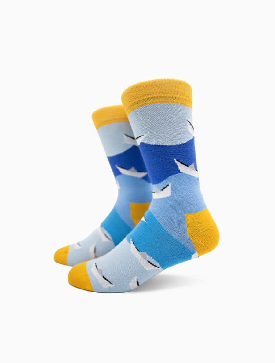Boot-Socken mit Boot-Motiv “Dreamy Boats” von We are Socks! ✓Bootsocken 