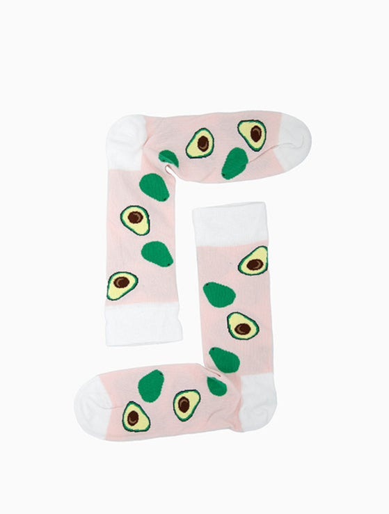 Lustige Socken mit Avocado-Motiv 🥑 “Avocado Striptease” von We are Socks!