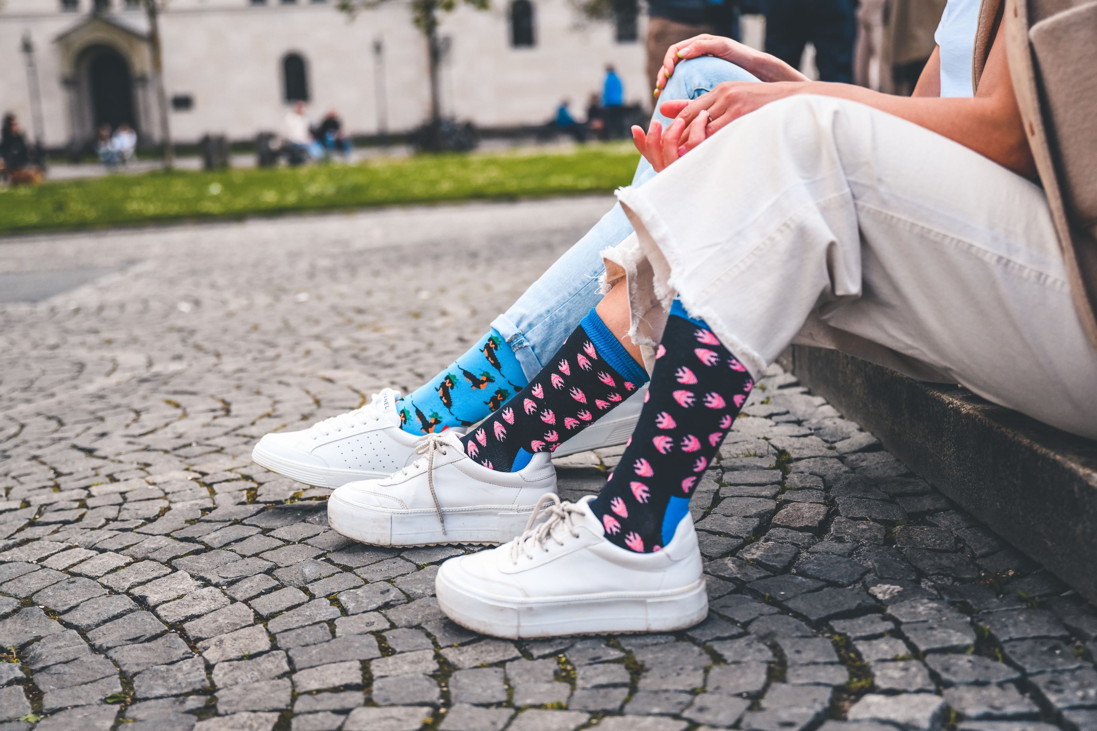 Fischsocken mit Fische-Motiv “Funky Aquarium” von We are Socks! ✓Hand gekämmte Biobaumwolle ✓Angenehmer Tragekomfort ✓Bunte Socken ✓Design Socken ✓Good Mood Socken