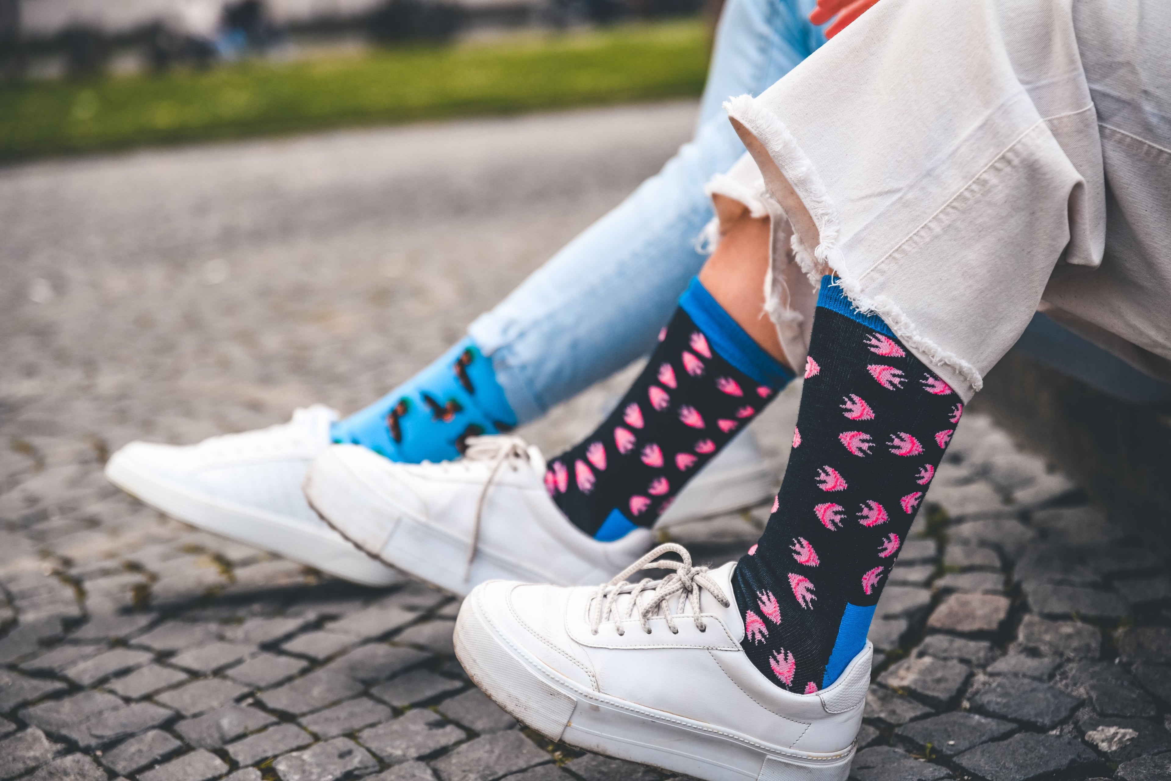 Fischsocken mit Fische-Motiv “Funky Aquarium” von We are Socks! ✓Hand gekämmte Biobaumwolle ✓Angenehmer Tragekomfort ✓Bunte Socken ✓Design Socken ✓Good Mood Socken