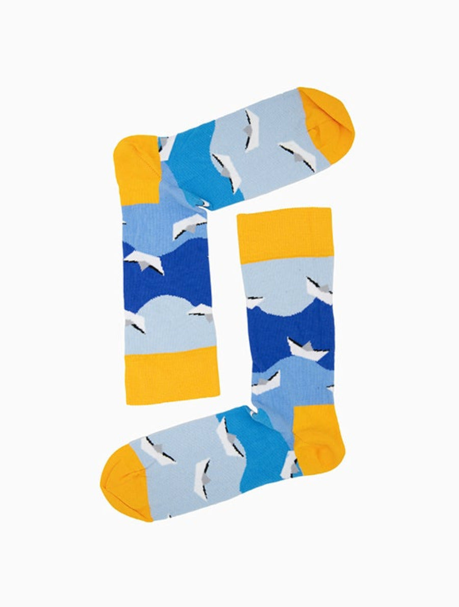 Boot-Socken mit Boot-Motiv “Dreamy Boats” von We are Socks! ✓Bootsocken 